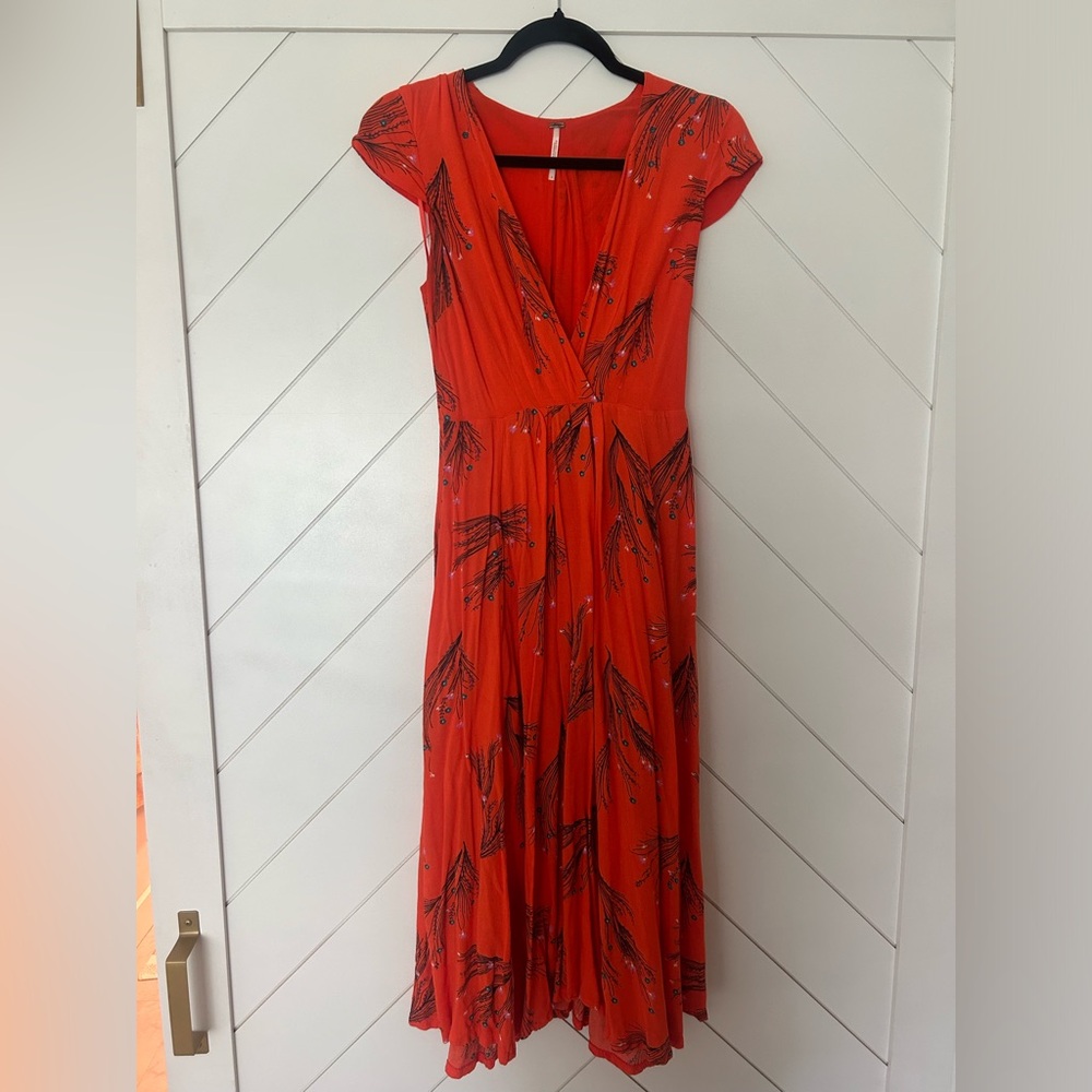 Free People Burnt Orange Dress - 4